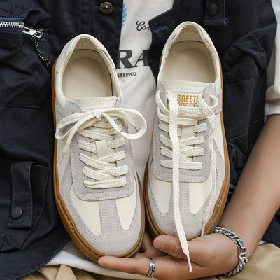 Zapatillas Blancas de Entrenamiento Alemán Estilo Japonés para Hombre - Image 3
