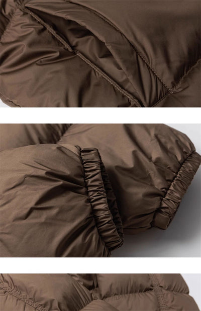 Chaqueta Acolchada Cuadros con Cuello Alto - Image 10