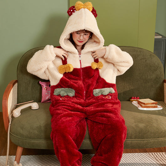 Jumpsuit Flanela Gruesa Cálida para Niñas - Image 8