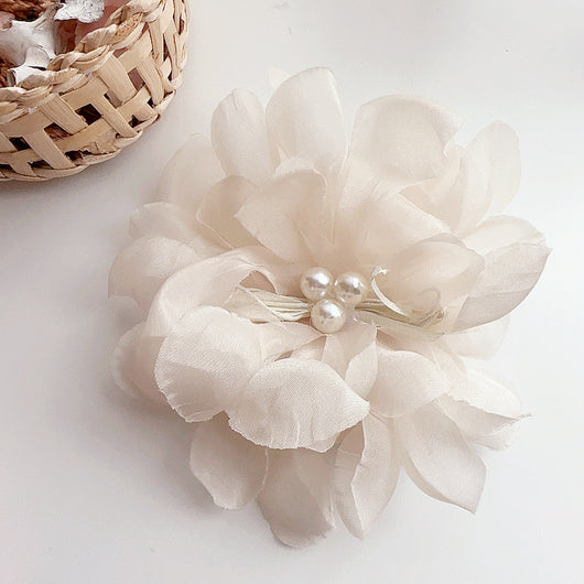 Accesorios para el Cabello Infantil con Clip Lateral Flor de Perla - Image 6