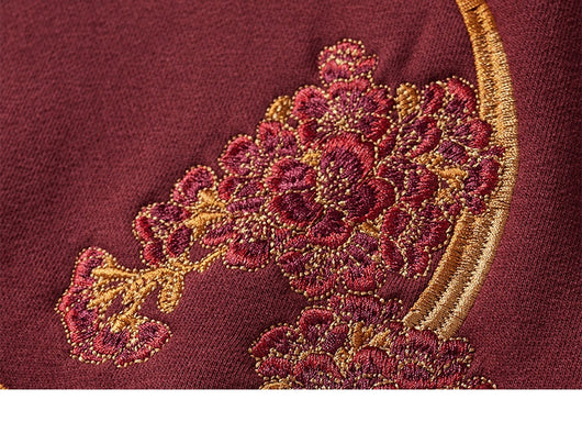 Sudadera con Capucha Dragón Bordado Pesado Otoño Invierno para Hombre - Image 13