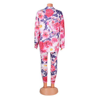 Conjunto Dos Piezas Manga Larga Estampado Sexy Casual - Image 13