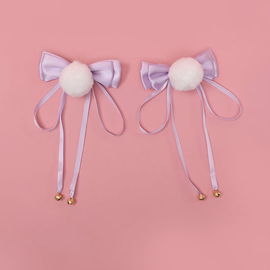 Diadema Blanca con Moño y Campana - Accesorio Adorable - Image 16