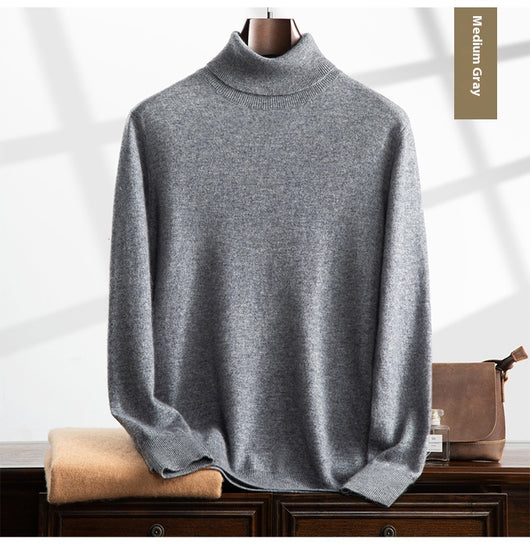 Camisa Casual de Cachemira con Cuello Alto para Otoño Invierno - Image 22