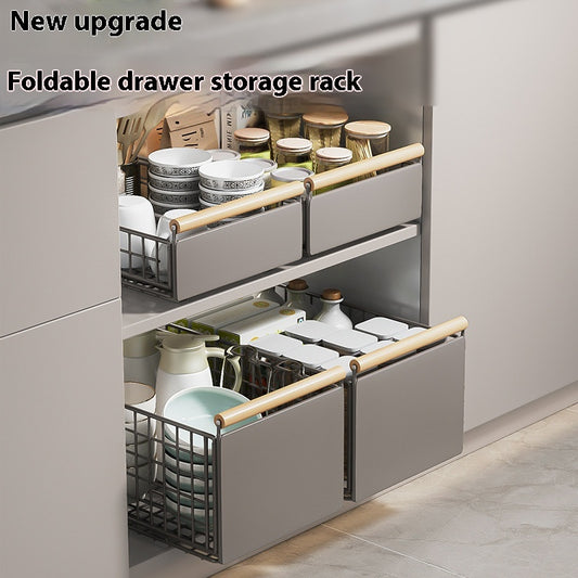 Canasta Organizadora Plegable Multifuncional para Cocina y Baño