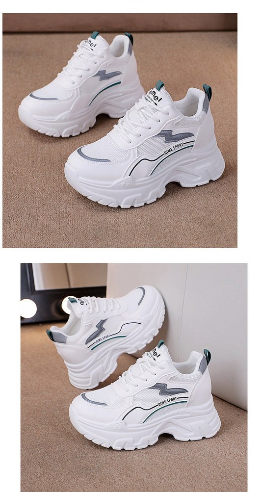 Zapatos Blancos Deportivos con Plantillas Elevadoras Transpirables - Image 17