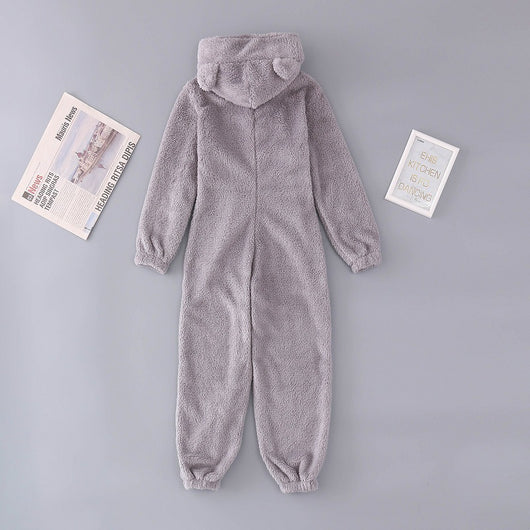 Pijama Enterizo Familiar de Lana Gruesa con Capucha - Image 26