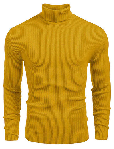 Suéter Slim Fit Cuello Alto para Hombre - Otoño e Invierno - Image 22