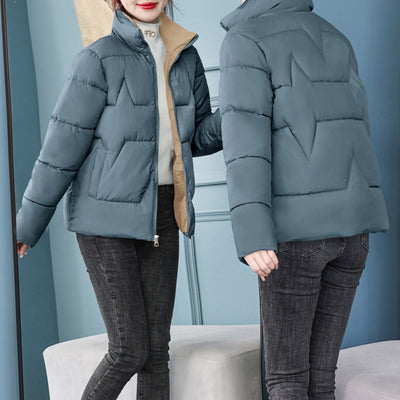 Chaqueta Corta de Algodón Estilo Coreano para Mujer - Image 5