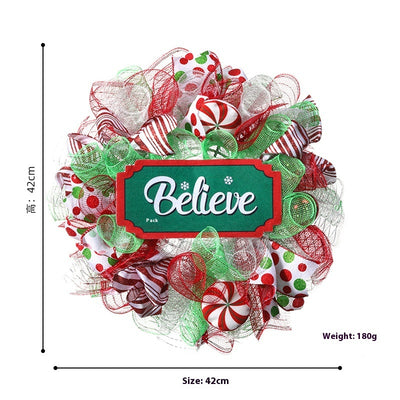 Corona Navideña Decorativa para Jardín y Puerta - Image 5