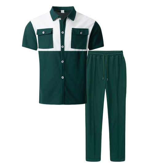 Conjunto de Dos Piezas: Camisa y Pantalón con Bloques de Color - Image 18