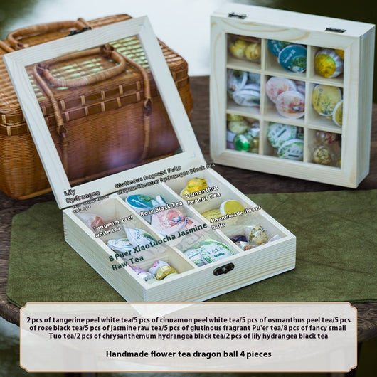 Caja de Regalo Té de Flores y Frutas - Crisantemo, Jazmín, Peonía y Frutos Secos - Image 3
