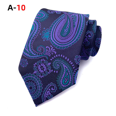 Corbata Jacquard Paisley Europeo Americana para Hombre - Image 11