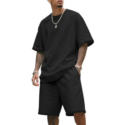 Traje Deportivo Hombre Manga Corta Ajuste Relajado para Verano - Image 16