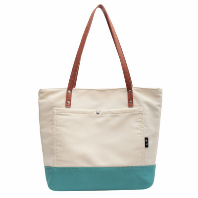 Bolsa de Hombro Estilo Asiático con Contraste de Colores - Gran Capacidad para Compras y Trabajo - Image 9