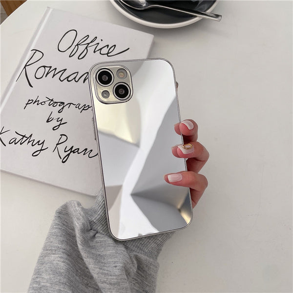 Funda Espejo Electrochapada para Teléfono - Diseño Minimalista