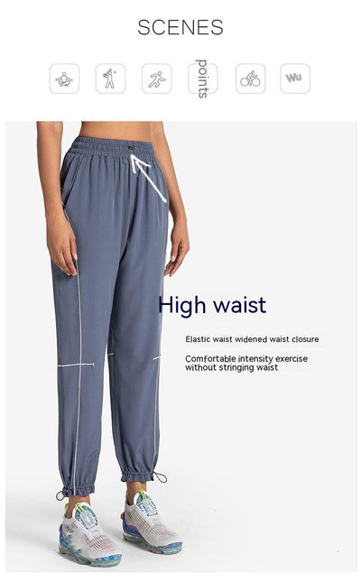 Pantalones Deportivos Mujer Sueltos con Cintura Ajustable - Image 10