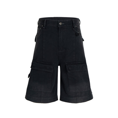 Overol Denim Vintage Desgastado con Bolsillos Múltiples y Doble Uso - Image 28