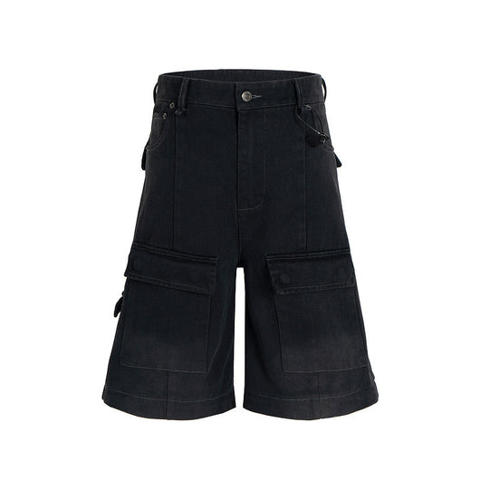 Overol Denim Vintage Desgastado con Bolsillos Múltiples y Doble Uso - Image 28