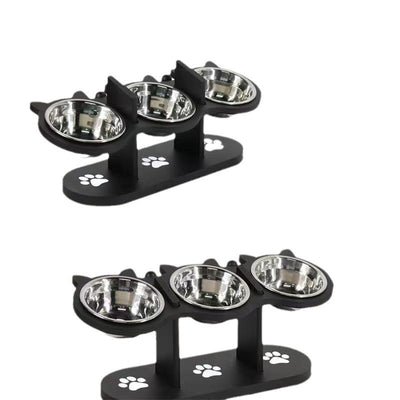 Comedero Vertical para Mascotas con Mesa de Madera Ajustable - Image 5