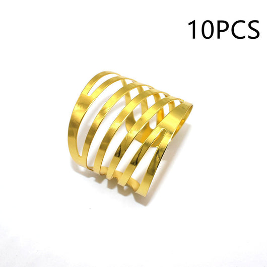 Anillo Servilletero Dorado Estilo Western para Restaurante - Image 10