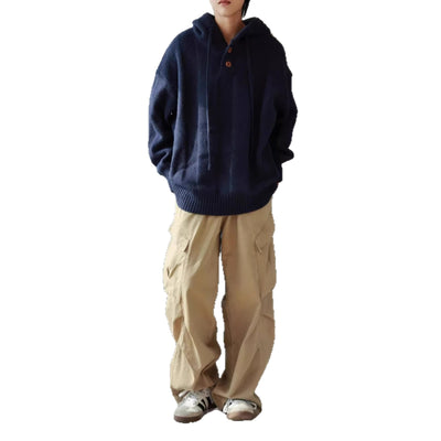 Sudadera Retro Térmica Holgada para Hombre - Image 5