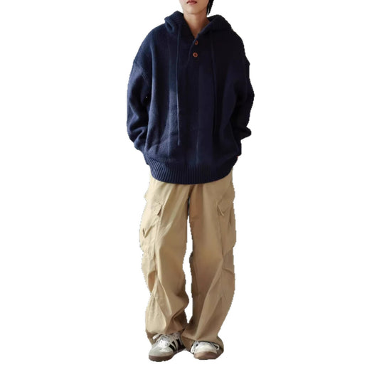 Sudadera Retro Térmica Holgada para Hombre - Image 5