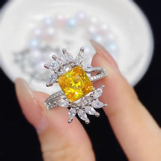 Anillo Ajustable Flor de Hielo para Mujer
