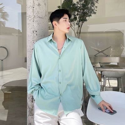 Camisa Holgada de Manga Larga para Hombre - Image 12