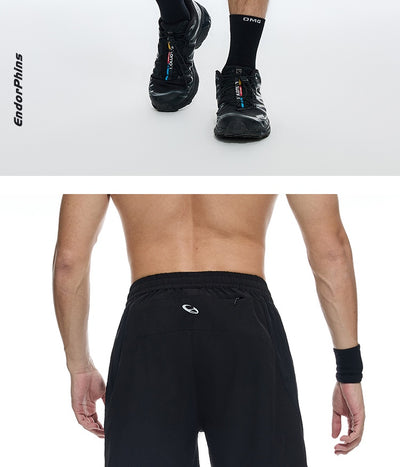 Shorts de Entrenamiento Hombre Cuatro Direcciones Stretch Costura Láser Transpirable Verano - Image 11