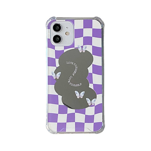 Funda Mariposa para Celular con Diseño Geométrico de Silicona - Image 2
