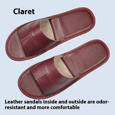 Sandalias de Cuero Premium con Suela Antideslizante para Casa - Image 9
