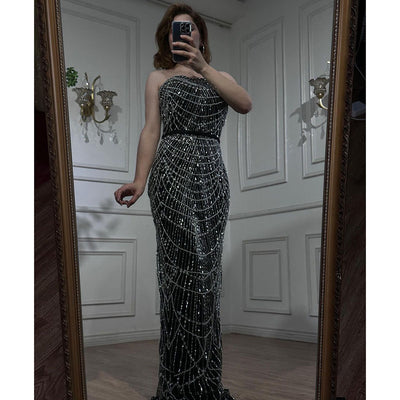 Vestido Largo de Lujo Pearl con Caída Elegante - Image 18
