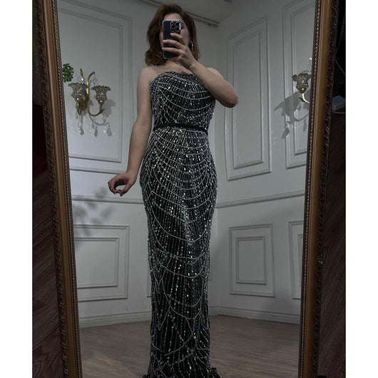 Vestido Largo de Lujo Pearl con Caída Elegante - Image 18