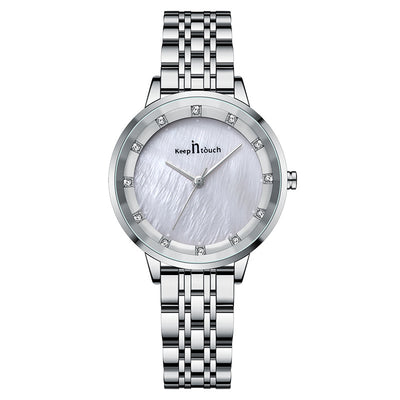 Reloj de Mujer Resistente al Agua con Cristal de Cuarzo y Banda de Acero Inoxidable - Image 8