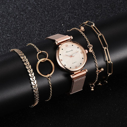 Reloj de Pulsera con Malla de Aleación - Image 5