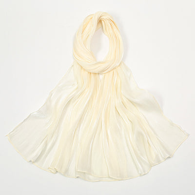 Pañuelo de Seda Chiffon Transpirable Efecto Anti-Arrugas Colores Lisos - Image 11