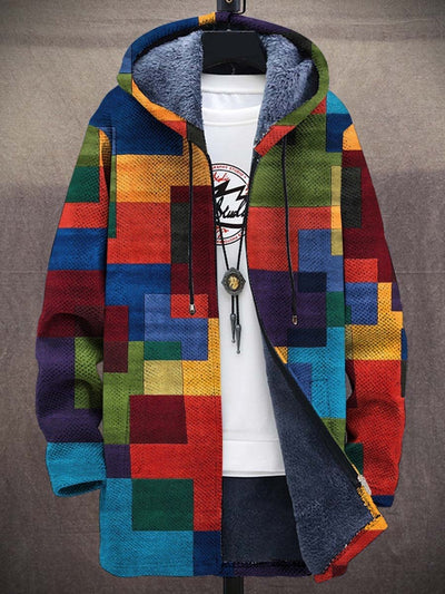 Chaqueta de Cuello Parado con Estampado Digital para Hombre - Image 13