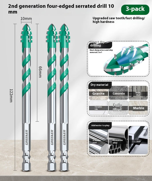 Broca Excéntrica de 4 Filos Dentada para Perforación en Hormigón y Azulejos - Image 20