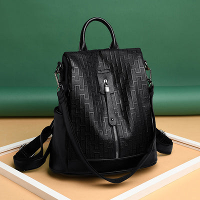 Mochila Antirrobo de Cuero para Mujer - Multifuncional y Segura - Image 13