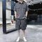 Conjunto de Moda Hombre: Chaqueta, Camisa y Pantalones a Rayas