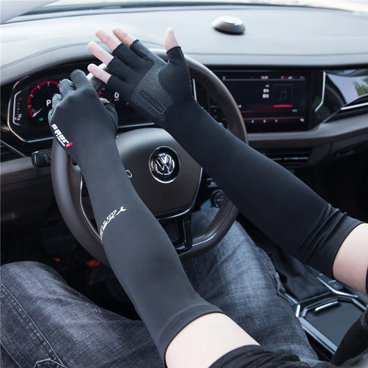 Guantes de Protección Solar Anti-UV Ice Silk para Conducir y Andar en Moto - Image 12