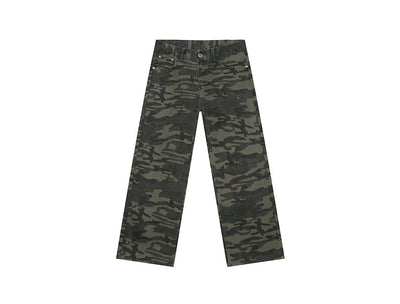 Jeans Rectos Estilo Camuflaje Lavado Clásico - Image 11