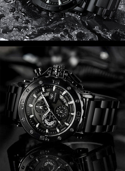 Reloj de Cuarzo Resistente al Agua con Esfera Luminosa y Correa de Acero - Image 11