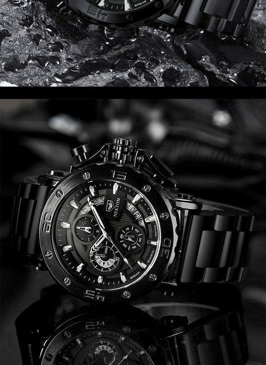 Reloj de Cuarzo Resistente al Agua con Esfera Luminosa y Correa de Acero - Image 11