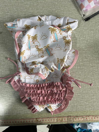 Traje de Baño Infantil con Pliegues Elegantes - Image 6