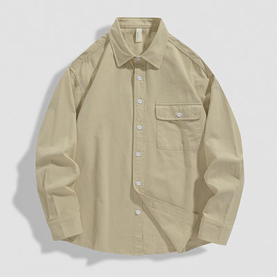 Camisa Suelta de Algodón Premium para Hombre - Image 7