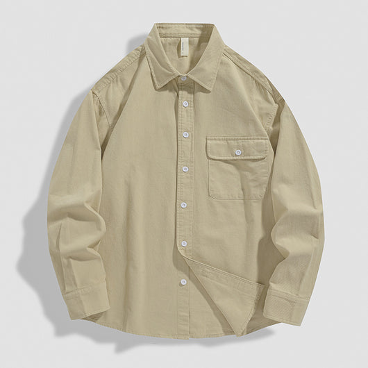 Camisa Suelta de Algodón Premium para Hombre - Image 7