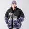 Parka Acolchada Oversized Hip Hop Degradado Harajuku para Hombre