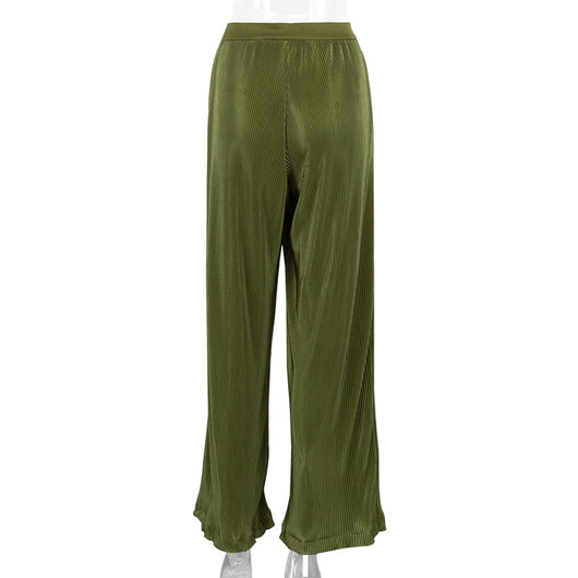 Pantalones Plisados Sueltos Estilo Retro Europeo Americano para Mujer - Image 19